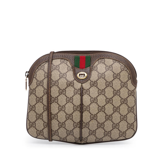 Gucci Small GG Supreme Web Crossbody Bag (SHG-FByGIi)