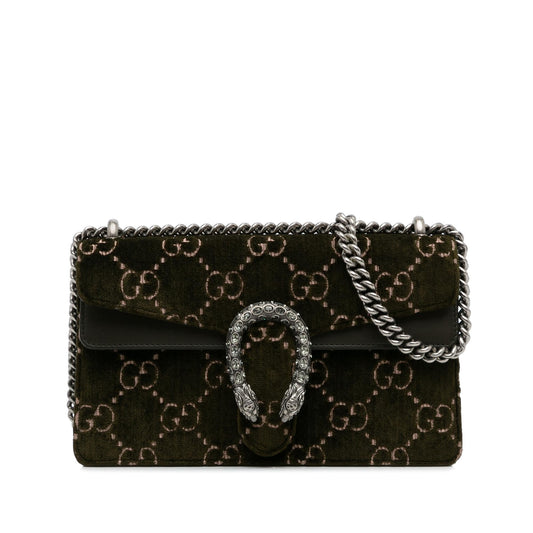 Gucci Small GG Velvet Dionysus Shoulder Bag (SHG-kiB2ot)