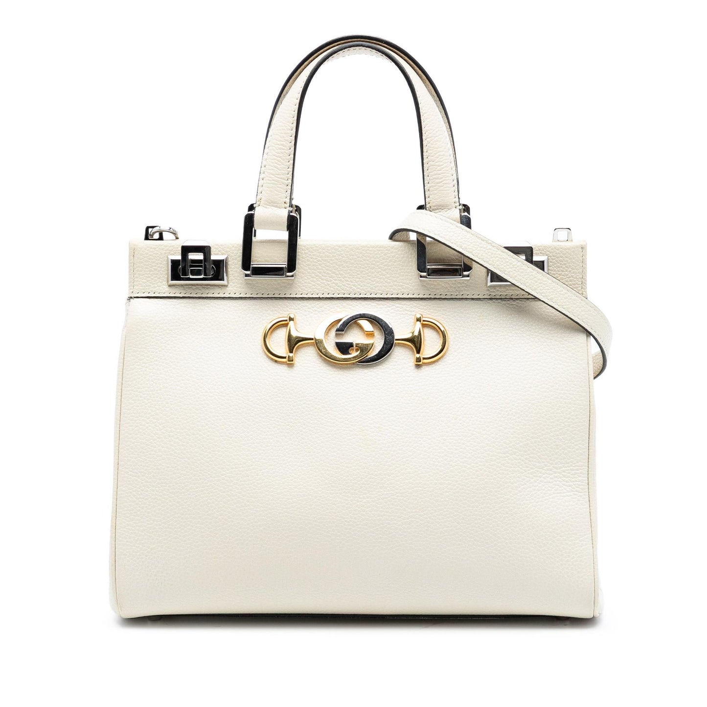 Gucci Small Grained Calfskin Zumi Top Handle Bag