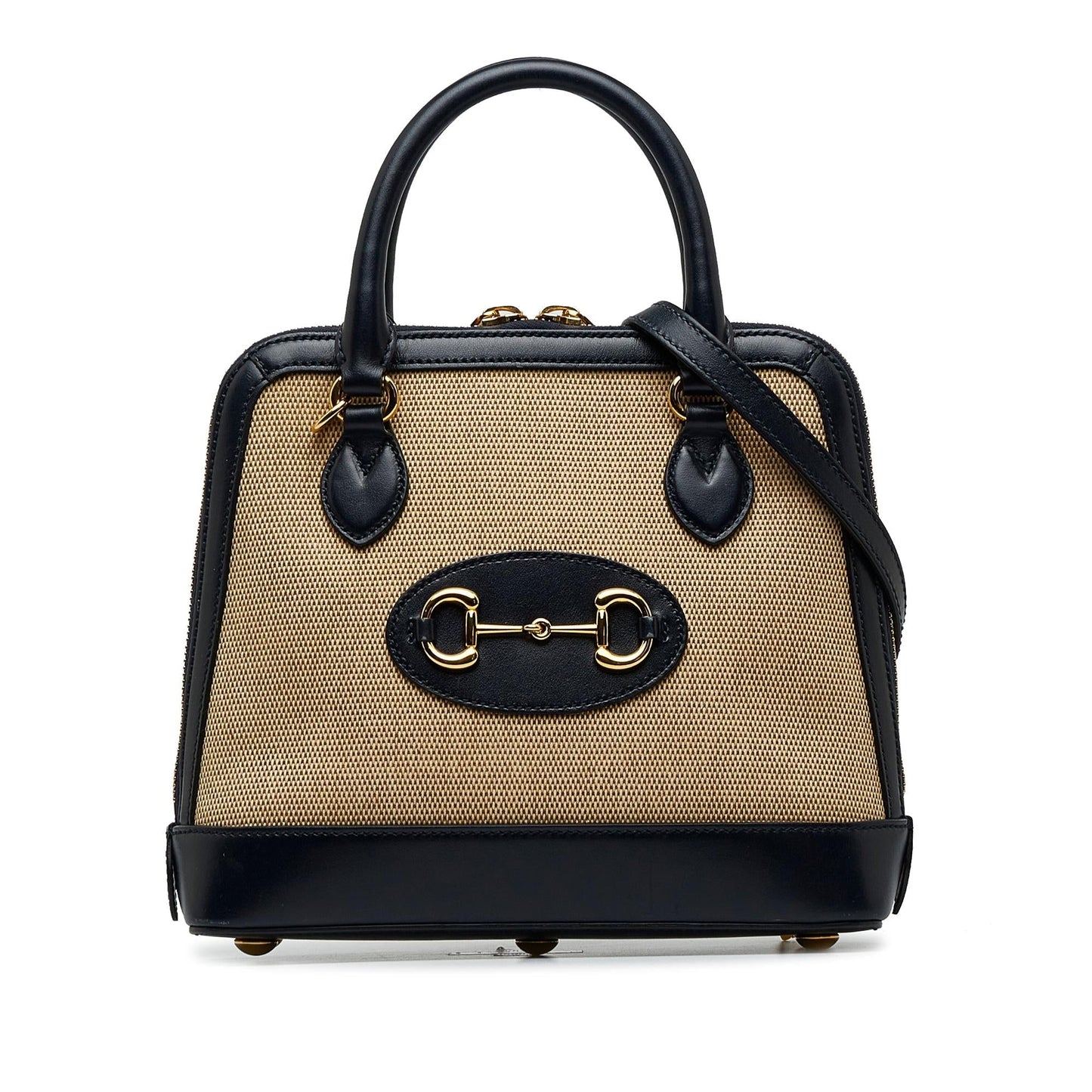 Gucci Canvas Top Handle Shoulder Bag