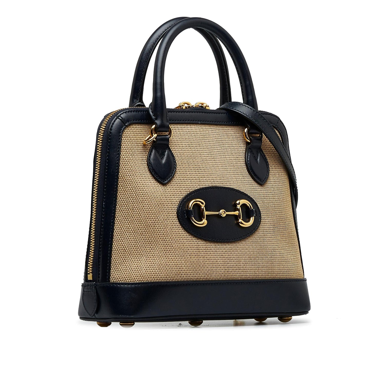 Gucci Canvas Top Handle Shoulder Bag
