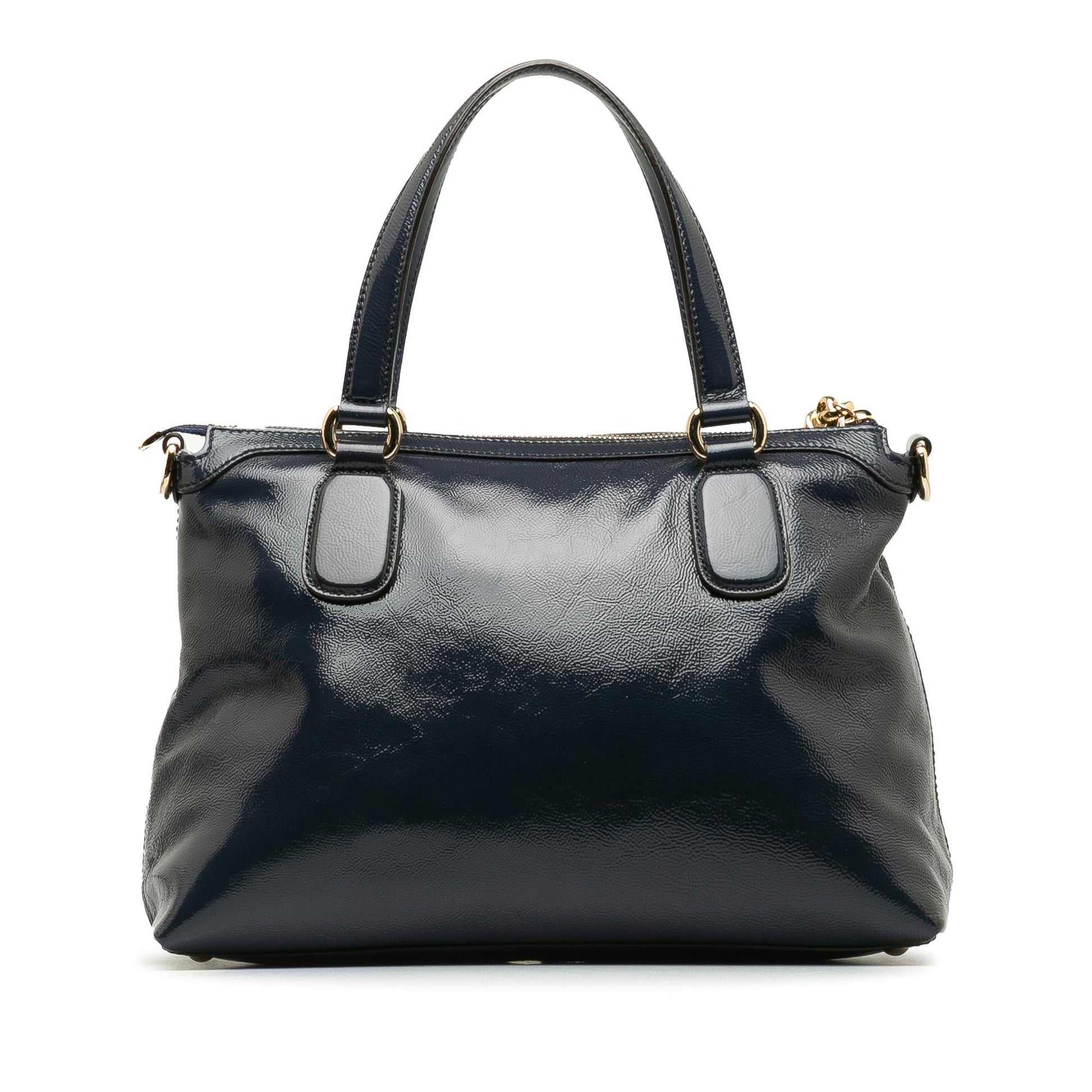 Gucci Small Patent Soho Working Satchel (SHG-cuXTJk)