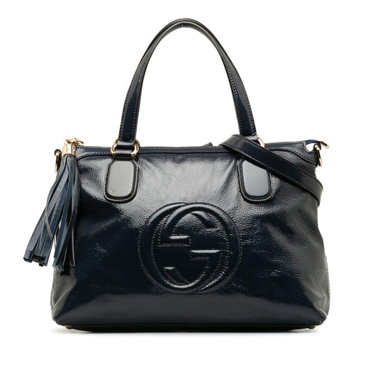 Gucci Small Patent Soho Working Satchel (SHG-cuXTJk)