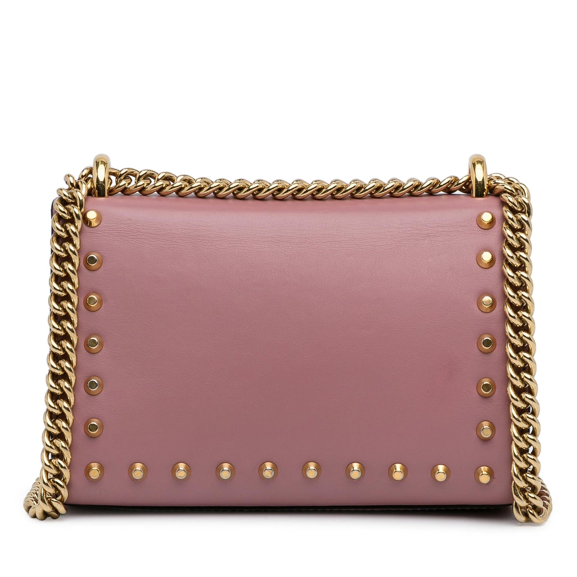 Gucci Small Pearl Studded Padlock Crossbody (SHG-9EXoma)