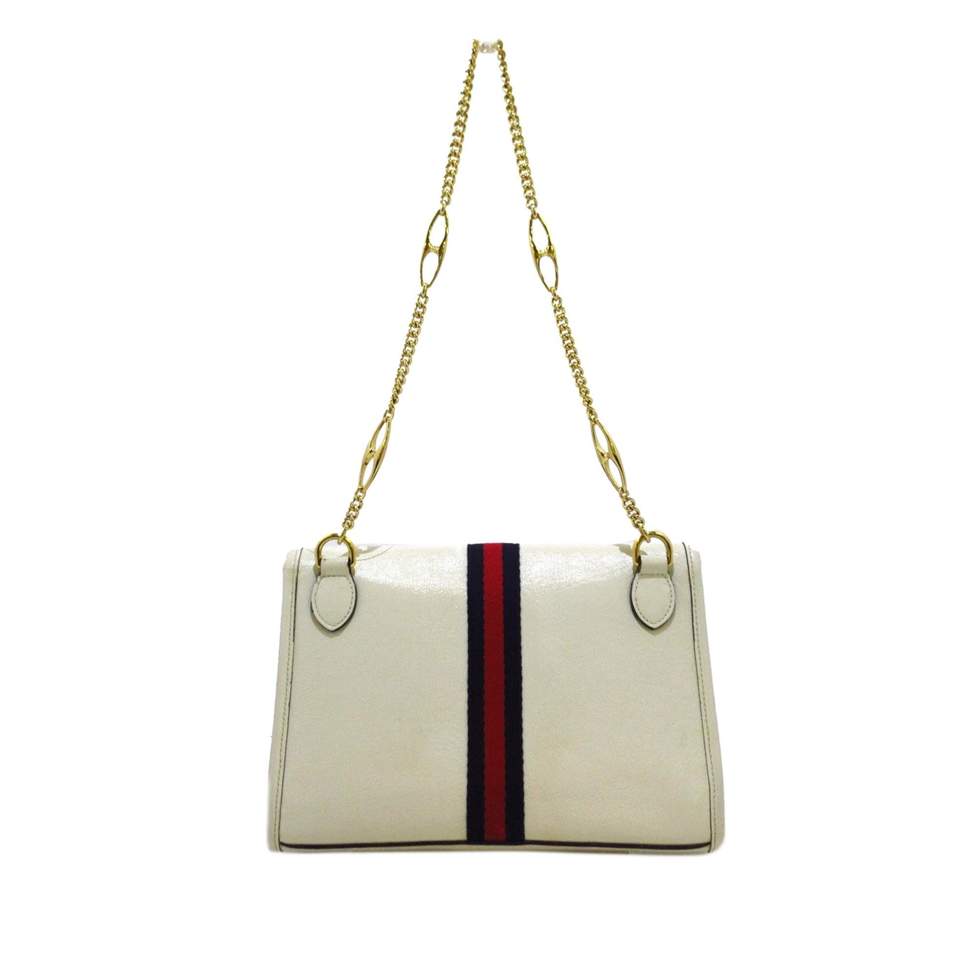 Gucci Small Rajah Web Chain Satchel (SHG-9eTmkE)
