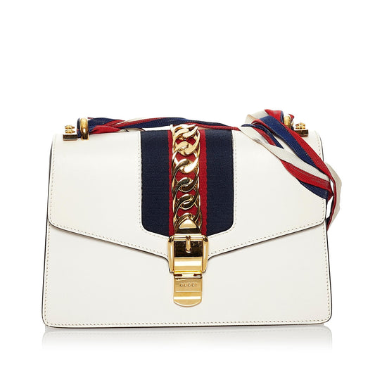 Gucci Small Sylvie Leather Shoulder Bag (SHG-31073)