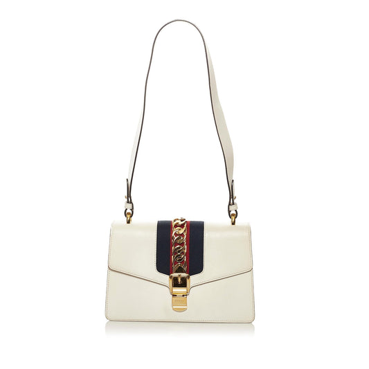Gucci Small Sylvie Leather Shoulder Bag (SHG-34268)