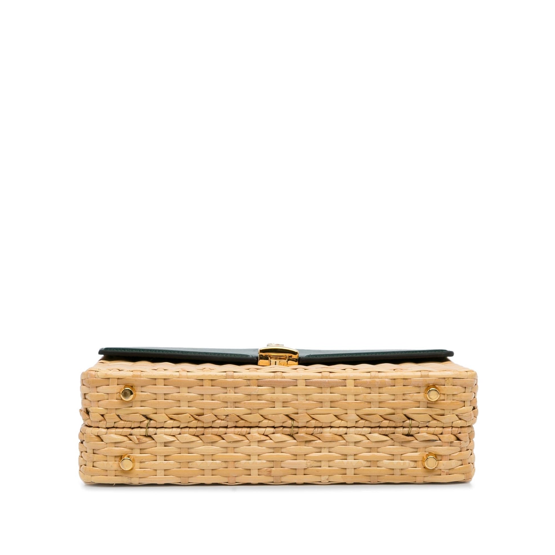 Gucci Small Sylvie Wicker Satchel (SHG-Wpjdzr)