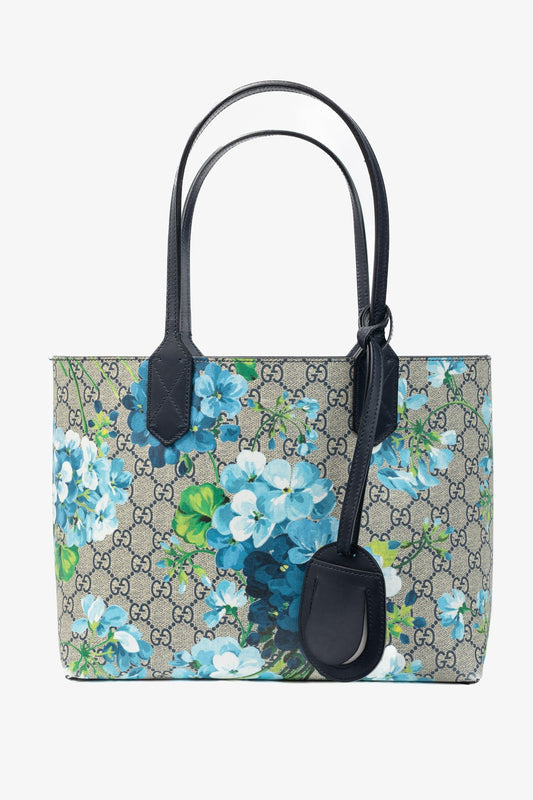 Gucci Monogram Leather Canvas Tote
