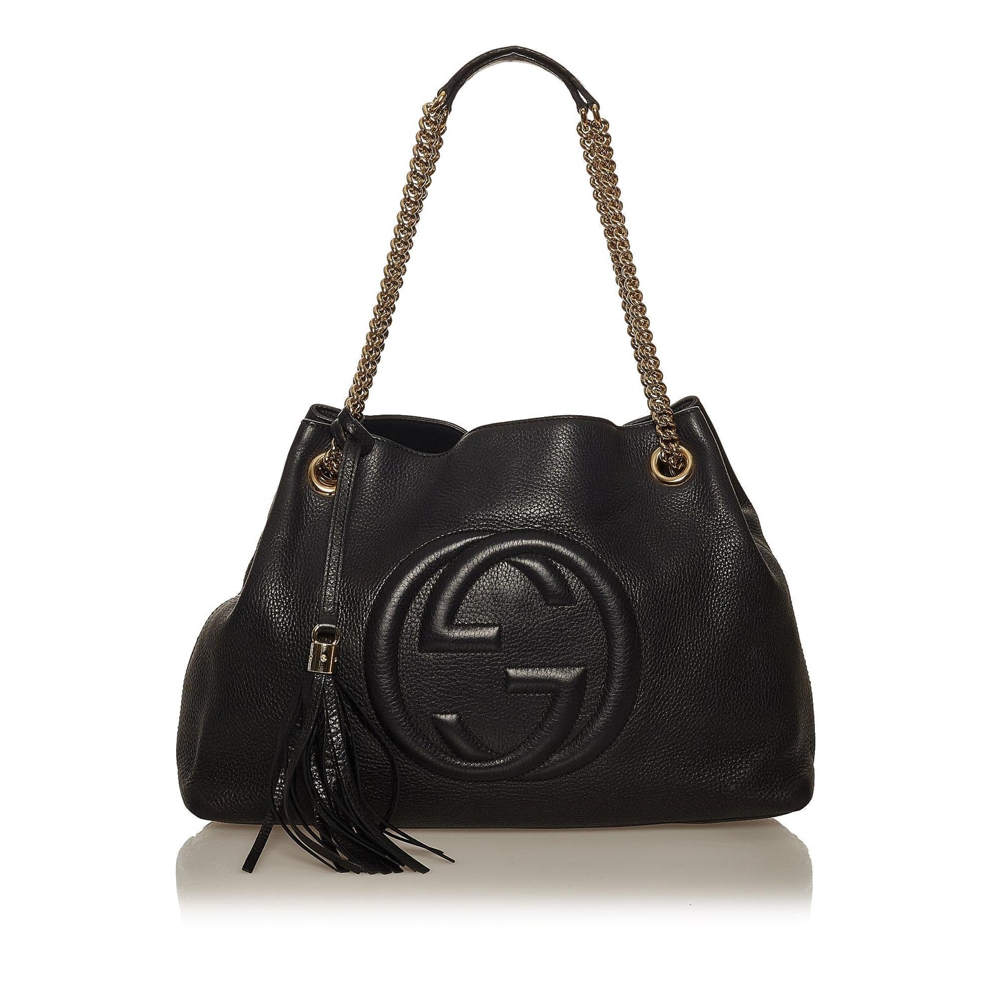 Gucci Soho Chain Leather Tote Bag (SHG-29321)