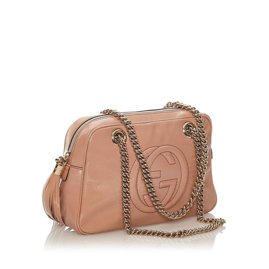 Gucci Chain Leather Shoulder Bag