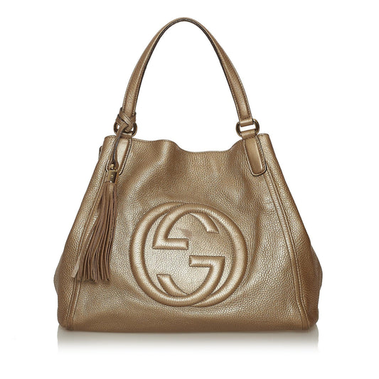 Gucci Soho Leather Tote Bag (SHG-29075)