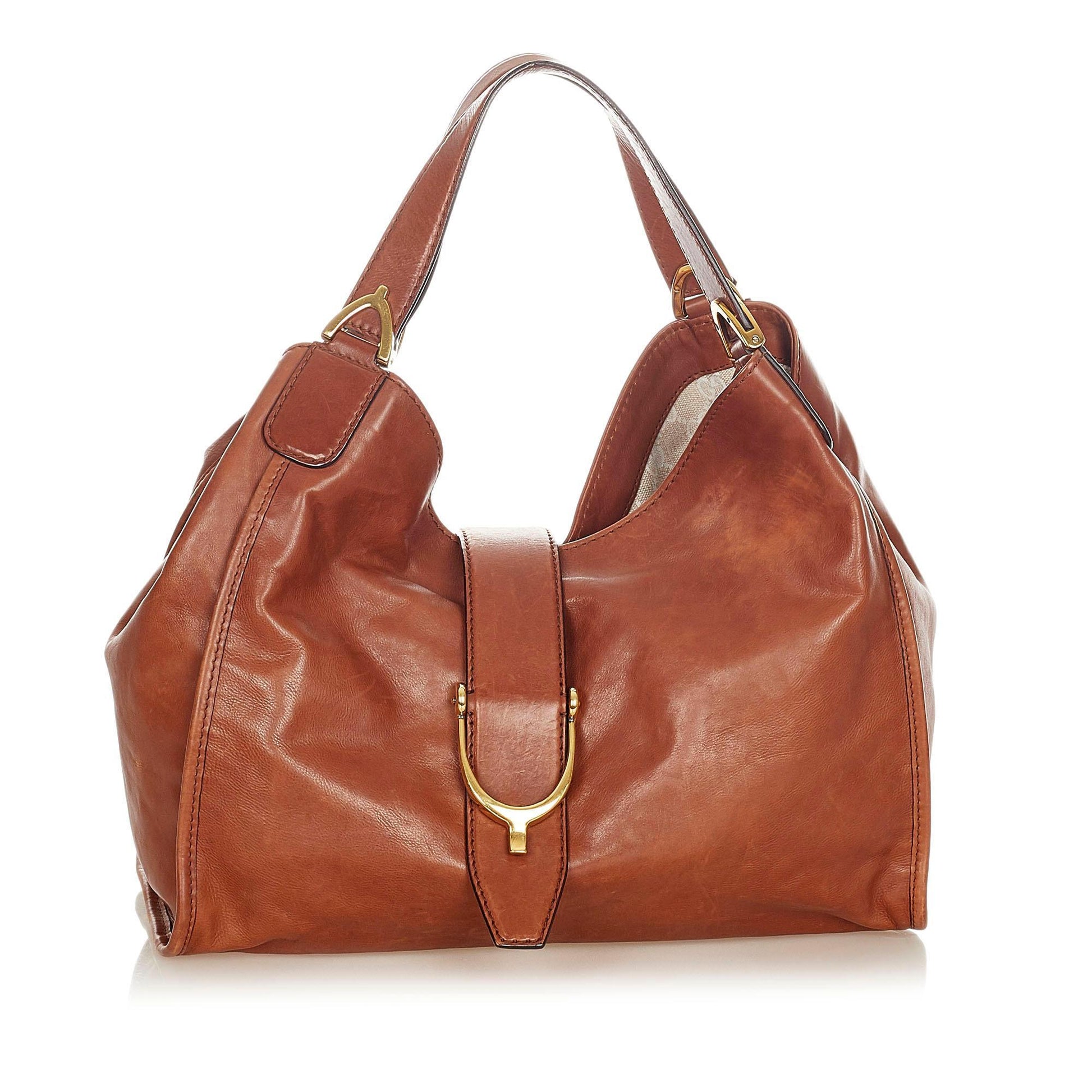 Gucci Monogram Leather Tote