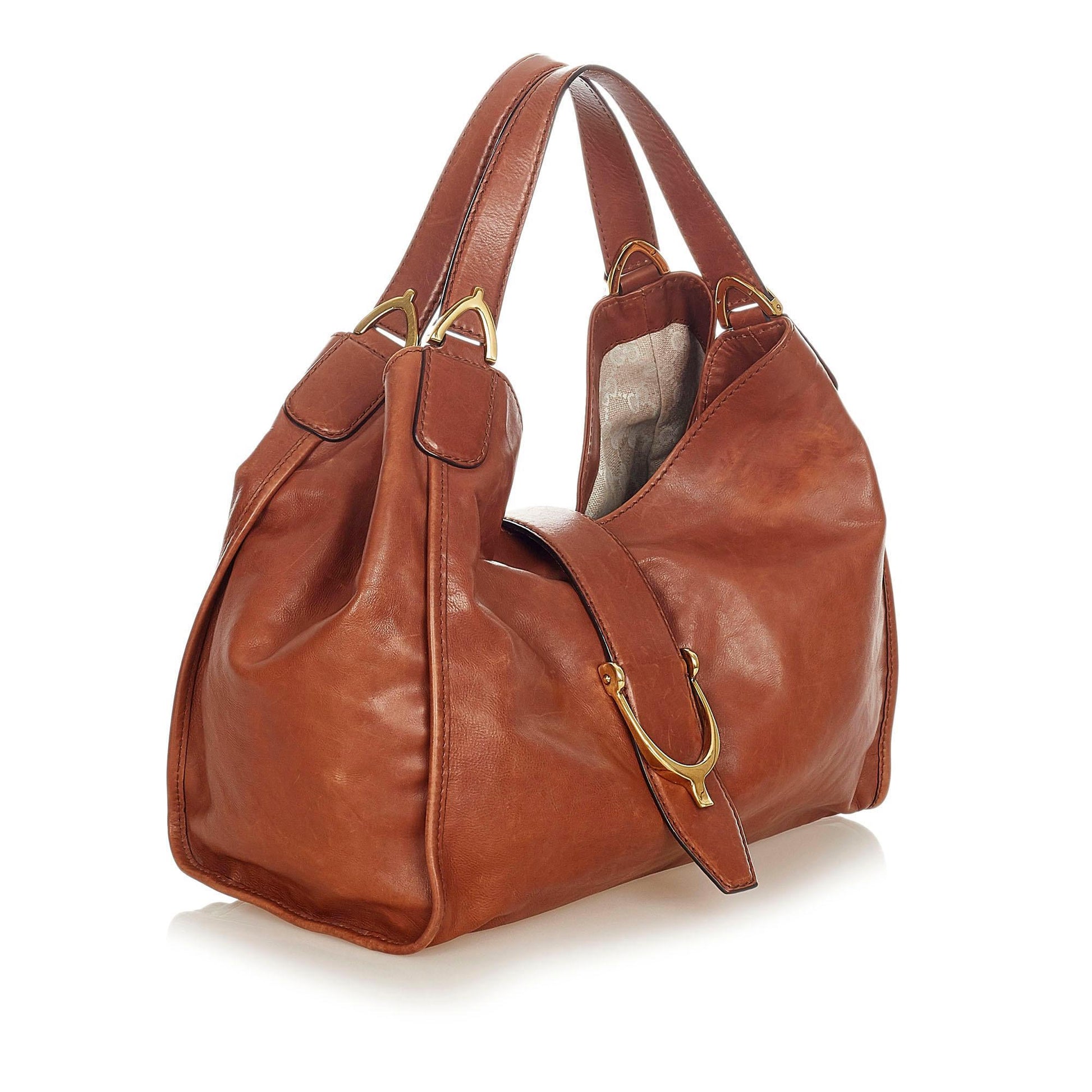 Gucci Monogram Leather Tote