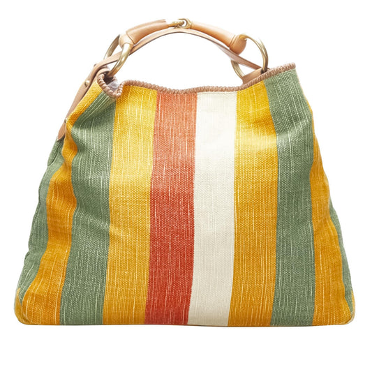 Gucci Striped Horsebit Handbag (SHG-stHrGl)