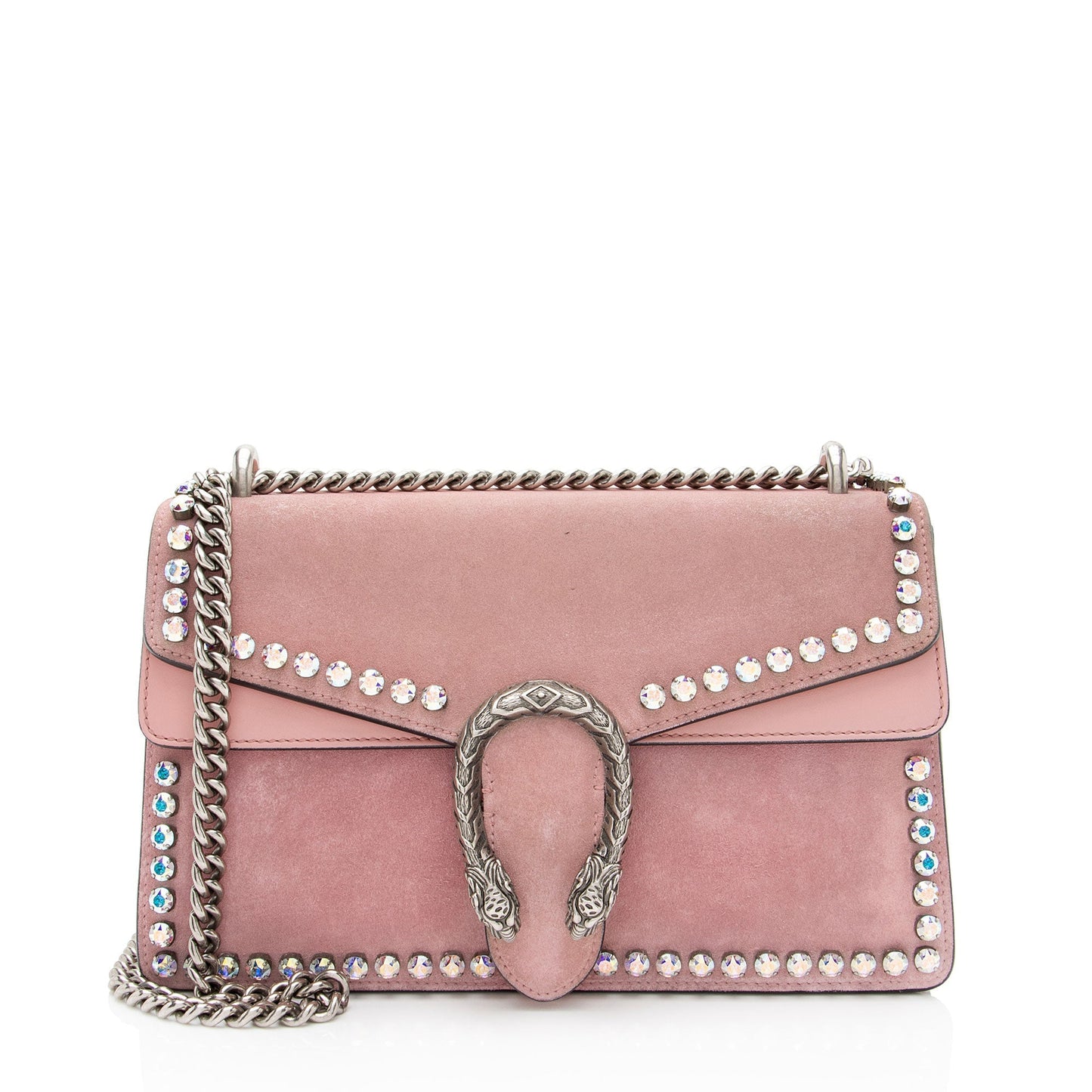 Gucci Suede Crystal Dionysus Medium Shoulder Bag