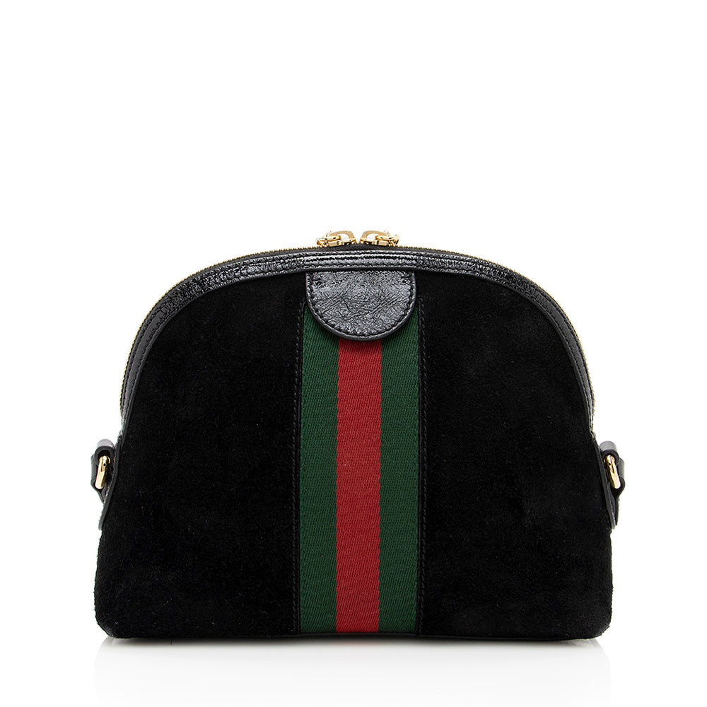 Gucci Ophidia Leather Patent Leather Crossbody