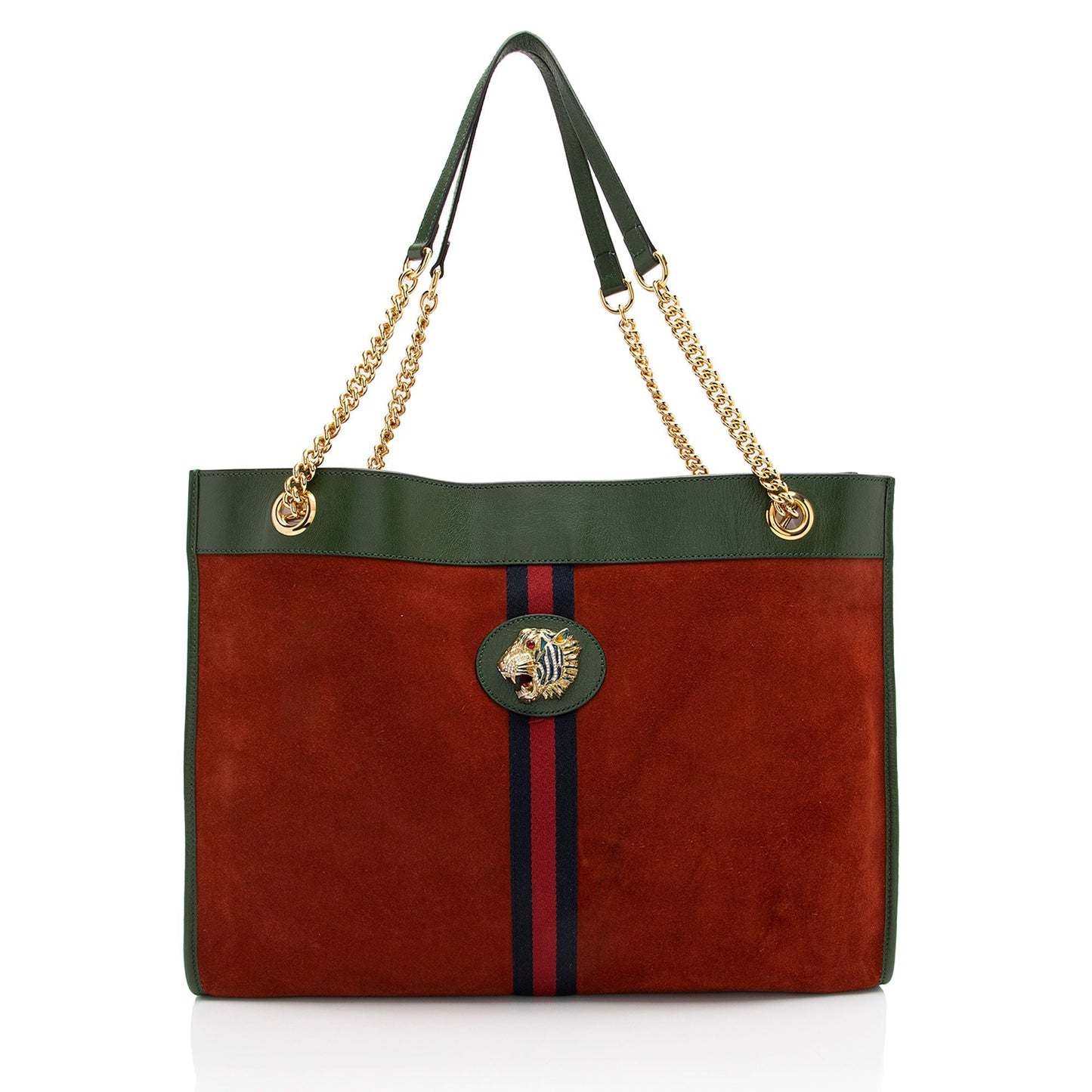 Gucci Suede Rajah Large Tote (SHF-eovfw8)
