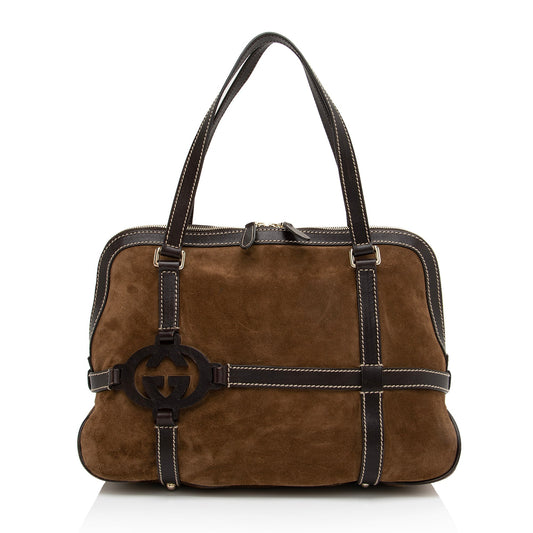 Gucci Suede Royal Satchel (SHF-NaAFTp)