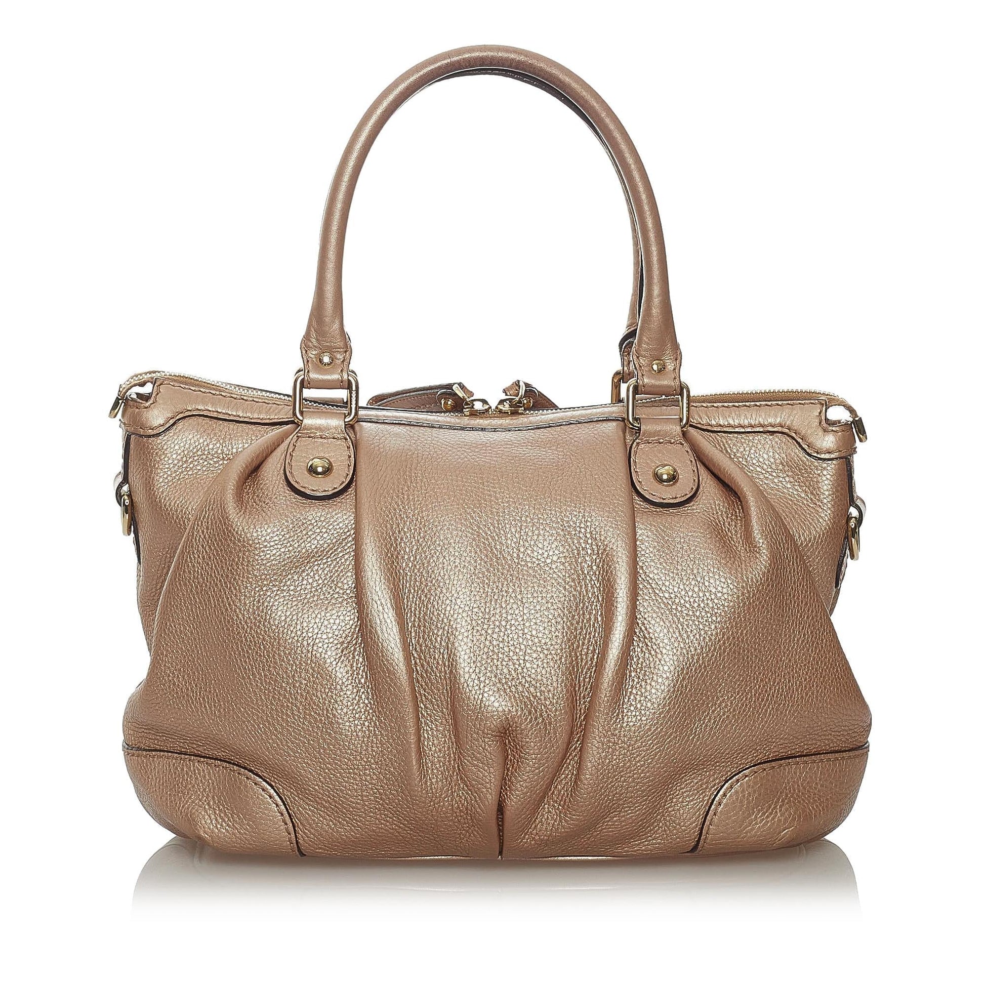 Gucci Sukey Leather Satchel (SHG-37221)