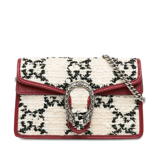 Gucci Super Mini GG Tweed Dionysus Crossbody Bag (SHG-a03ekZ)