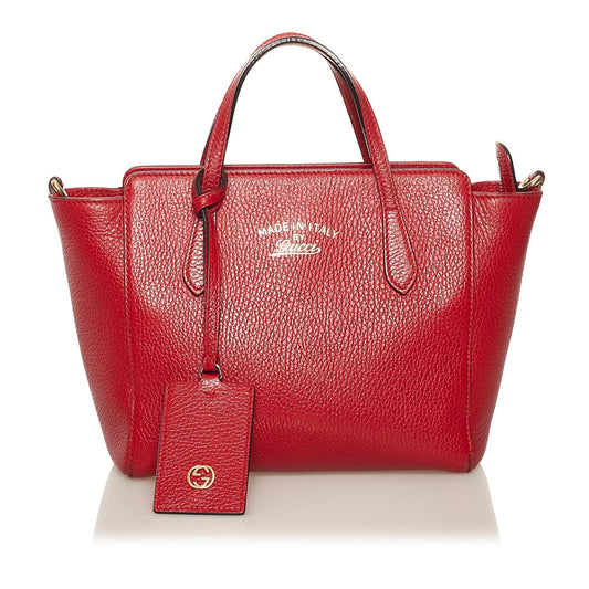 Gucci Swing Leather Satchel (SHG-35070)