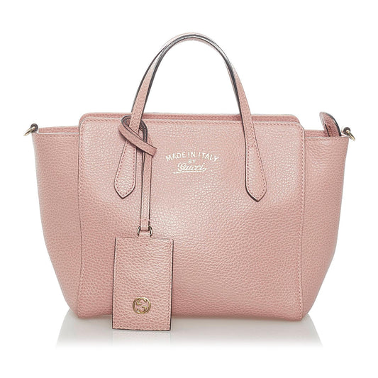 Gucci Swing Leather Satchel (SHG-BrbcIS)