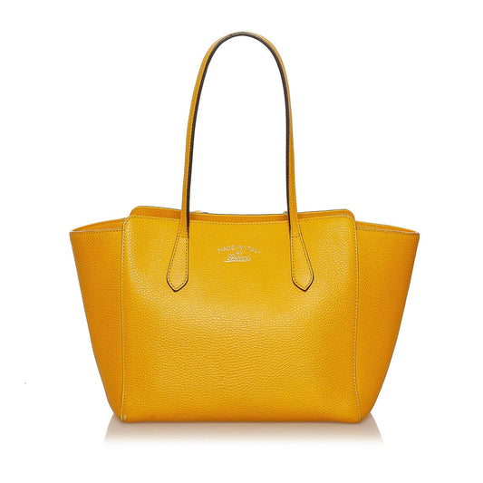 Gucci Swing Leather Tote Bag (SHG-29338)