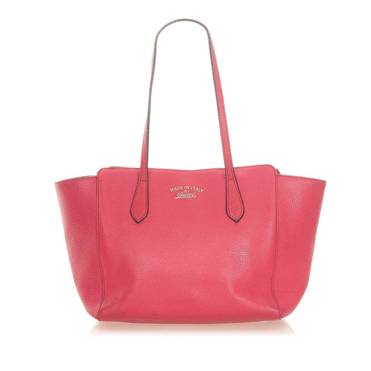 Gucci Swing Leather Tote Bag (SHG-30094)