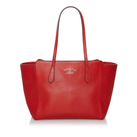 Gucci Swing Leather Tote Bag (SHG-30515)