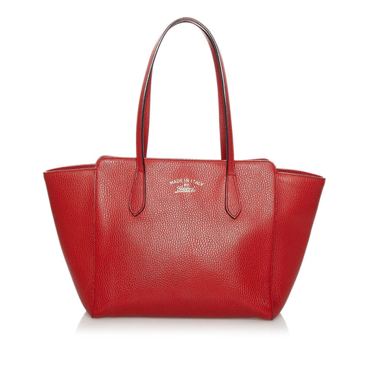 Gucci Swing Leather Tote Bag (SHG-31284)