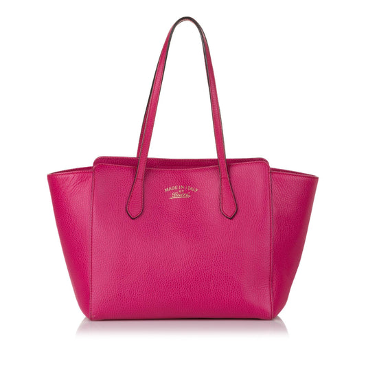 Gucci Swing Leather Tote Bag (SHG-31288)