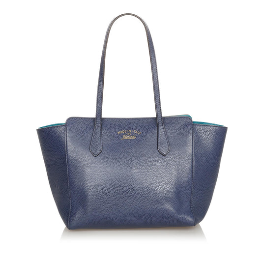Gucci Swing Leather Tote Bag (SHG-31839)