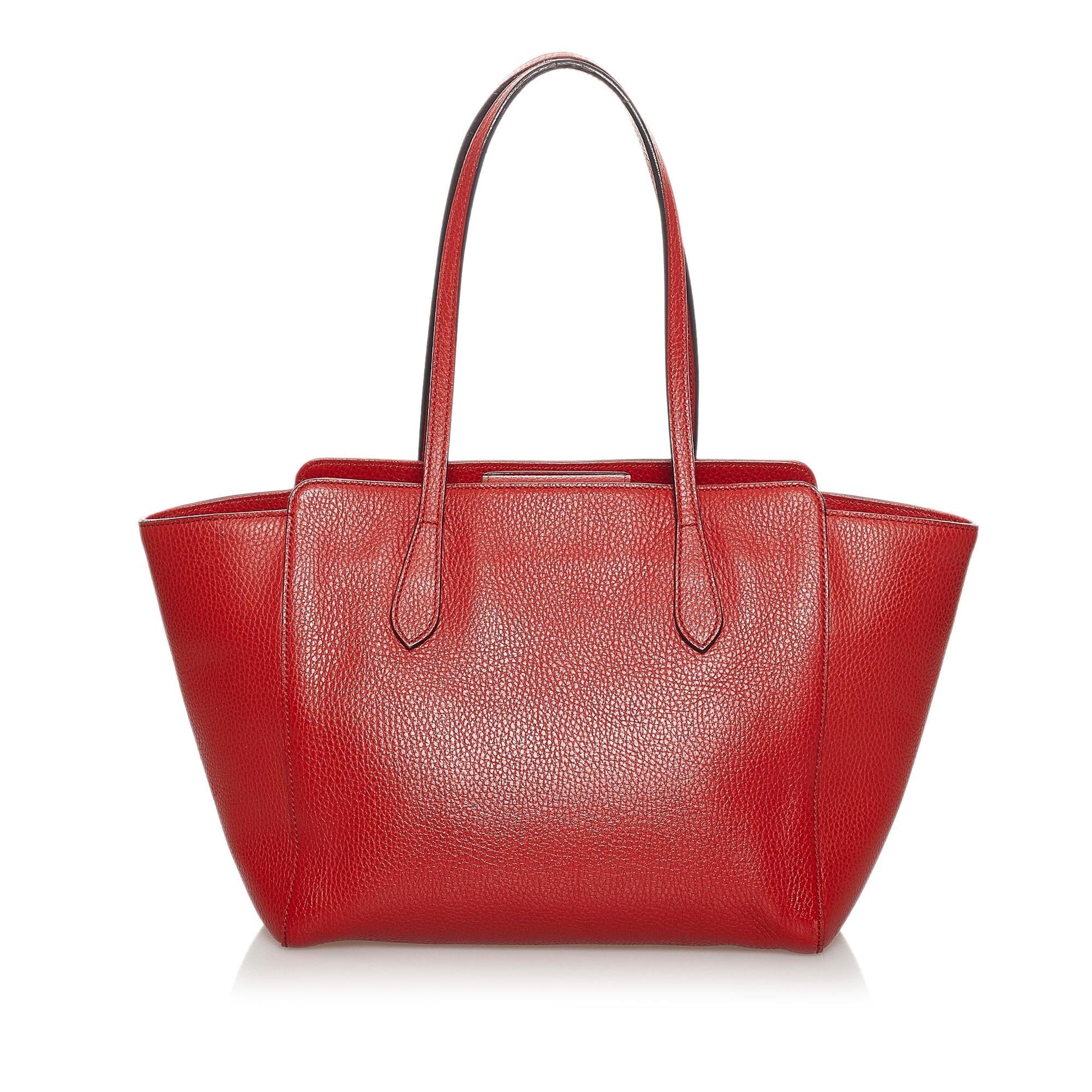 Gucci Swing Leather Tote Bag (SHG-34157)