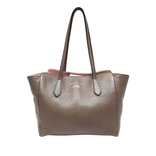 Gucci Swing Leather Tote Bag (SHG-34509)
