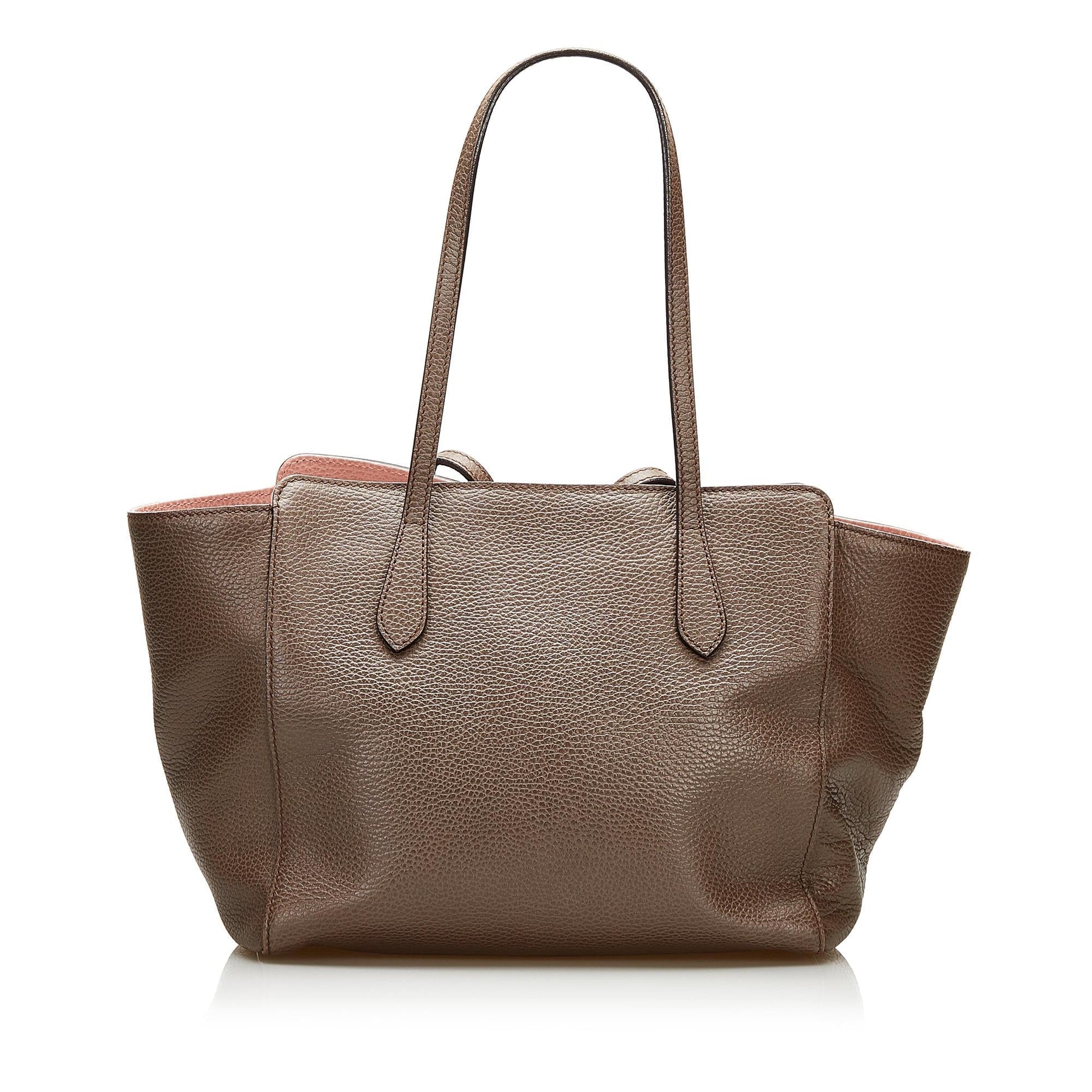 Gucci Swing Leather Tote Bag (SHG-35612)