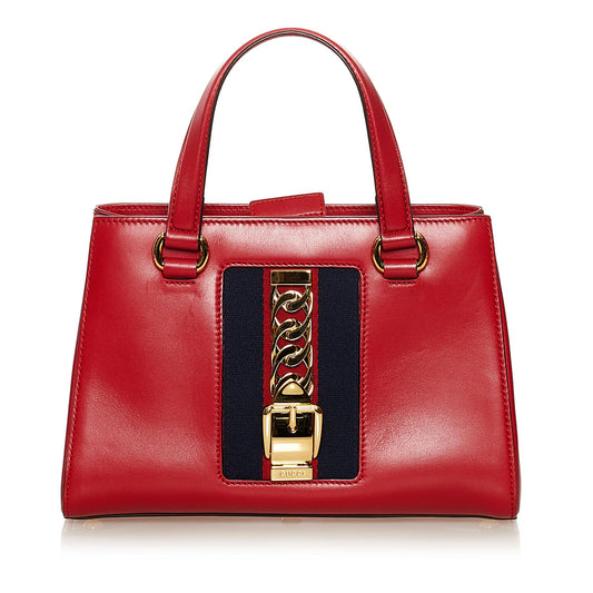 Gucci Sylvie Leather Satchel (SHG-36704)