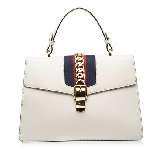 Gucci Sylvie Web Satchel (SHG-RIchpP)