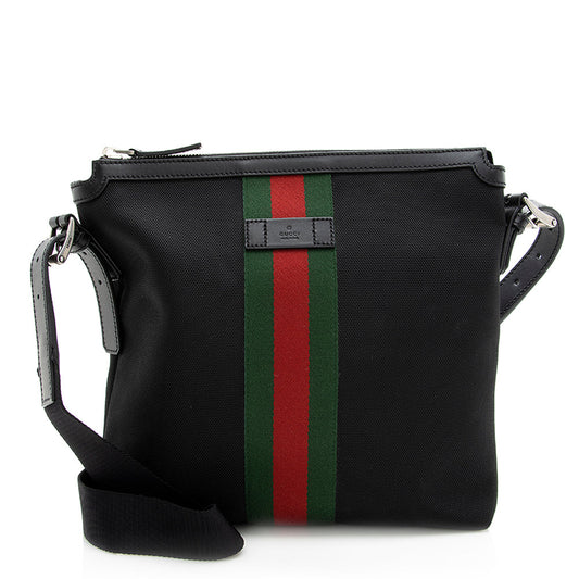 Gucci Techno Canvas Web Messenger Bag (SHF-19392)