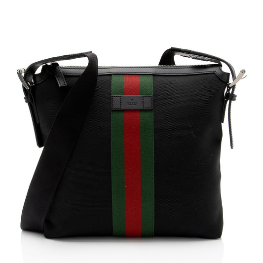 Gucci Techno Canvas Web Messenger Bag (SHF-hSj6G8)