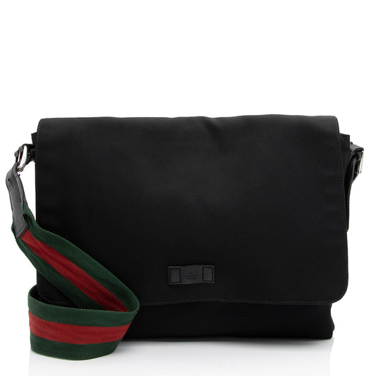 Gucci Nylon Canvas Shoulder Bag
