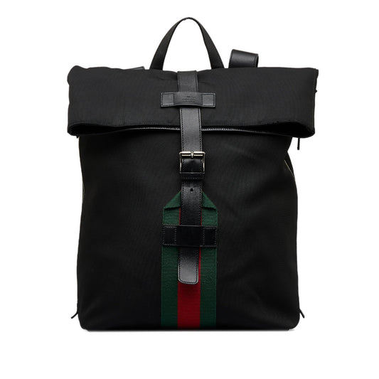 Gucci Techno Web Fold Over Backpack (SHG-MLgr7B)
