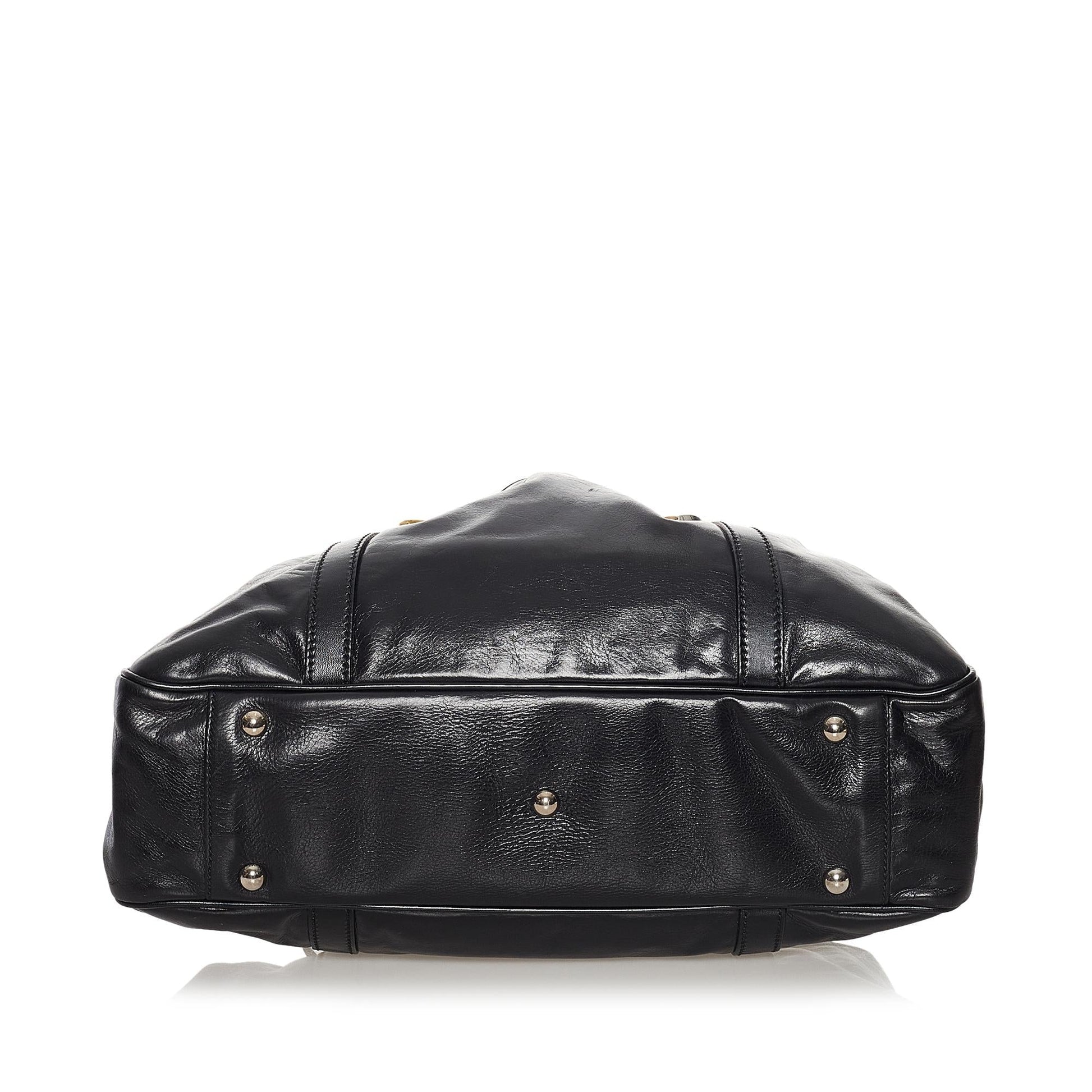 Gucci Twin Leather Tote Bag (SHG-33680)