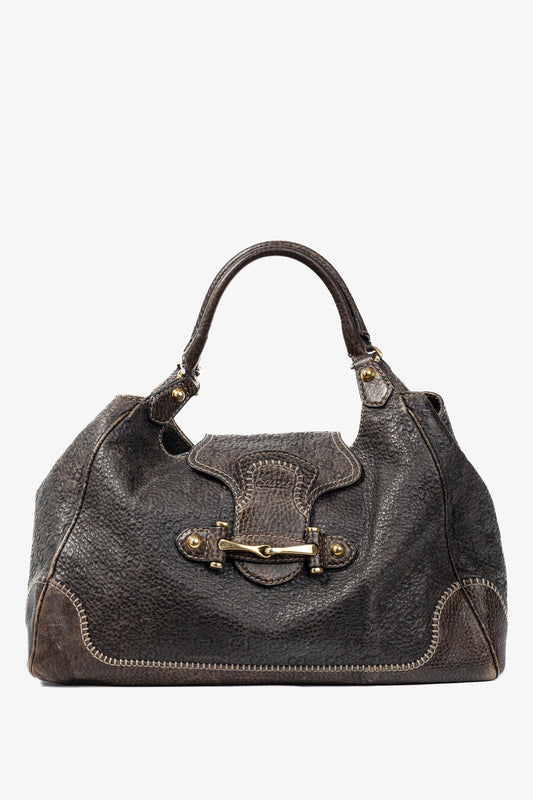 Gucci Lou Monogram Leather Shoulder Bag