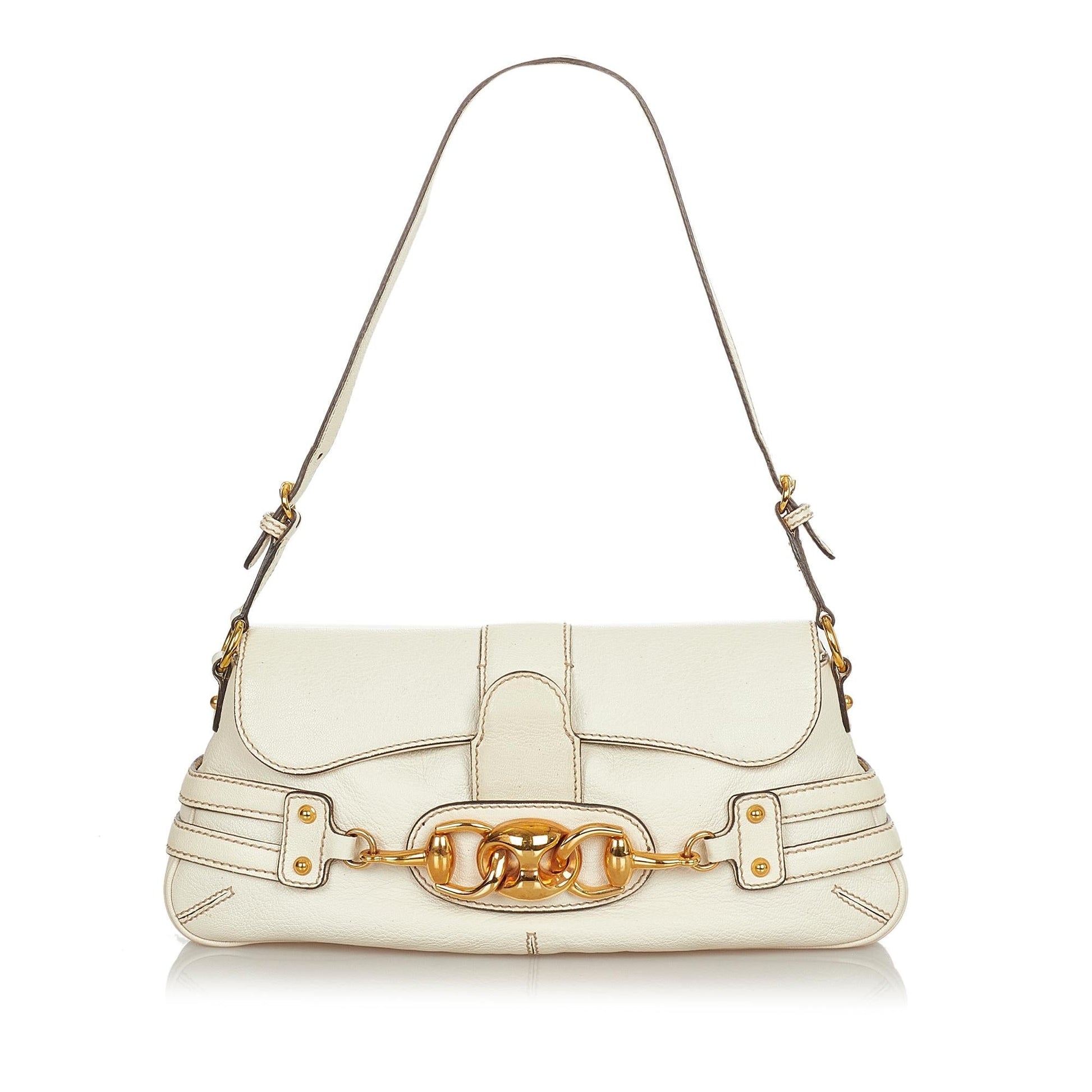 Gucci Leather Shoulder Bag Style 48