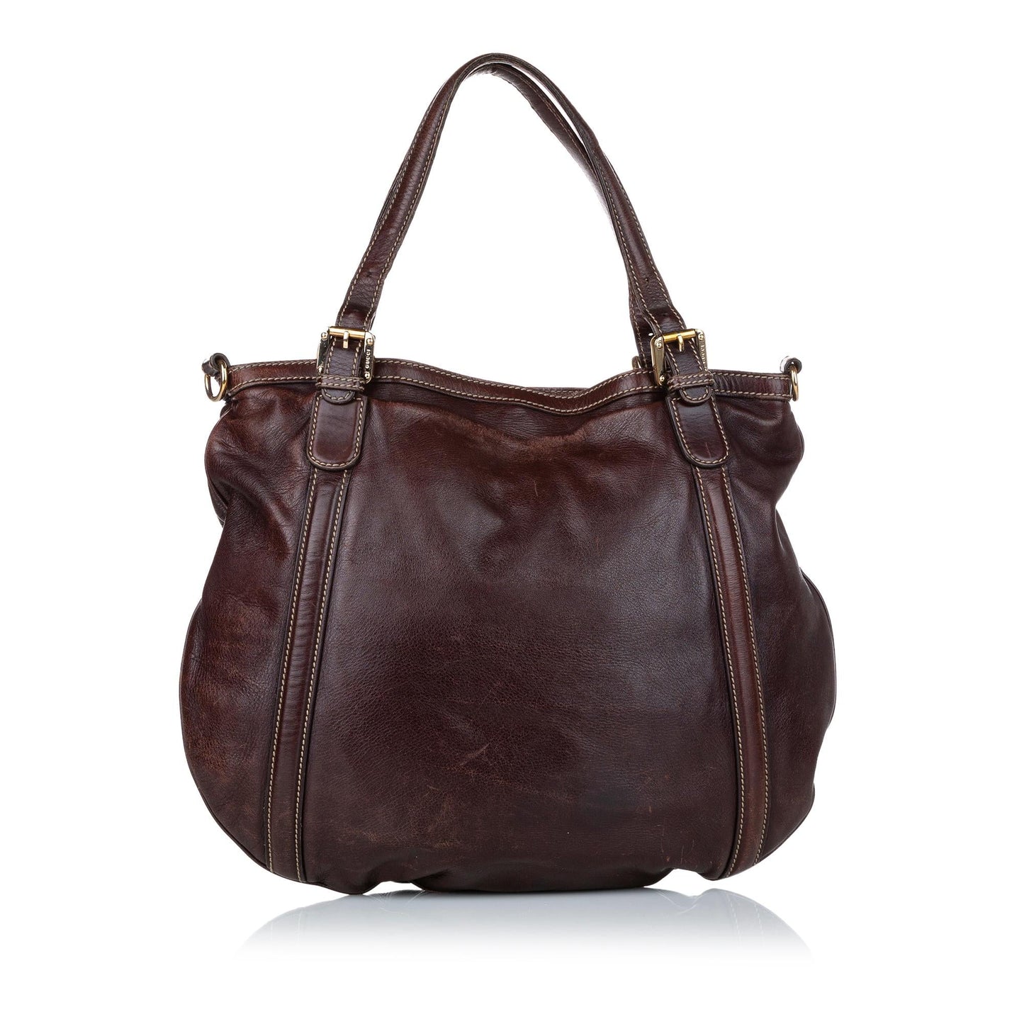 Gucci Web Leather Satchel