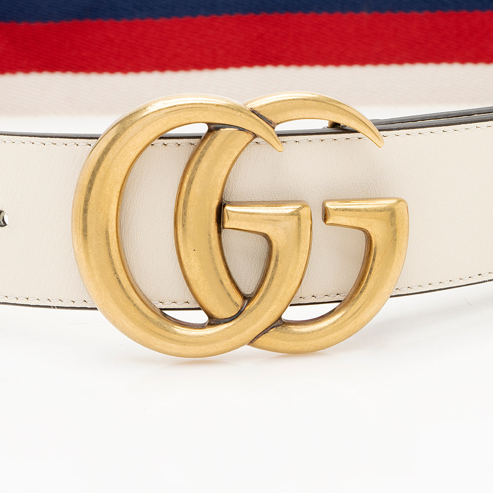 Gucci Web Calfskin Nylon Handbag