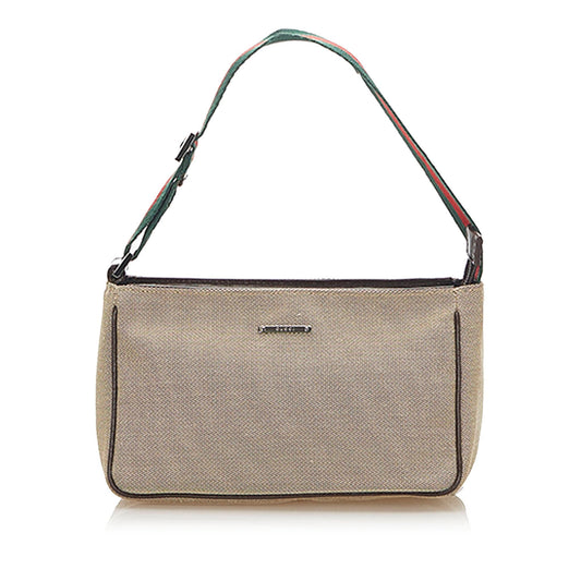 Gucci Web Canvas Baguette (SHG-31873)