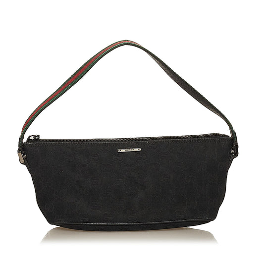 Gucci Web Canvas Boat Baguette (SHG-29382)