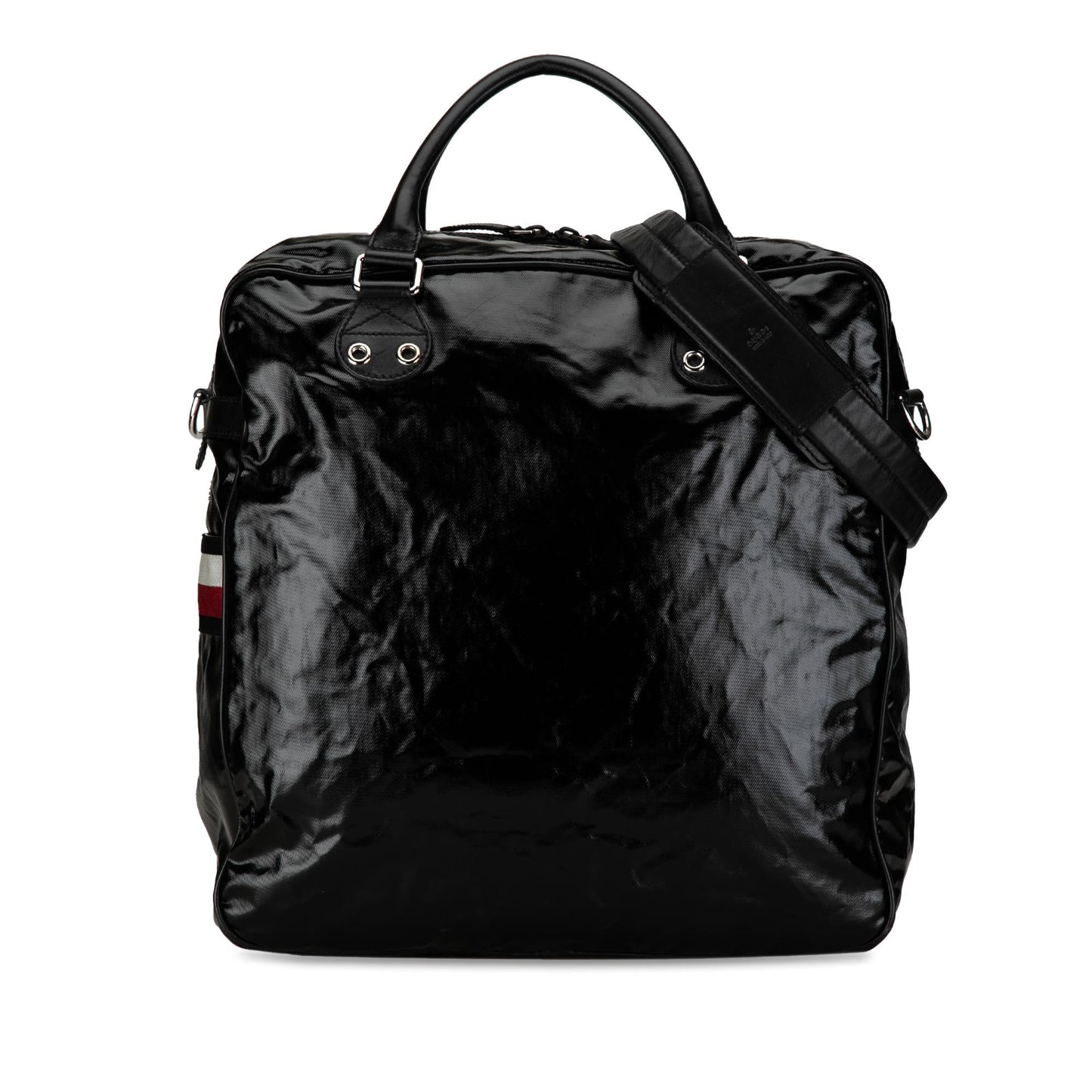 Gucci Web Coated Canvas Satchel (SHG-1WQEfr)